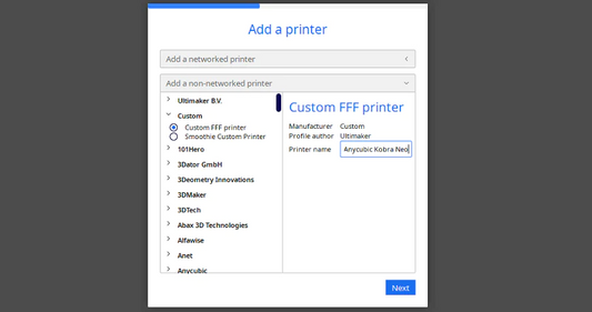 Cómo importar perfiles de impresora 3D Anycubic FDM a Cura