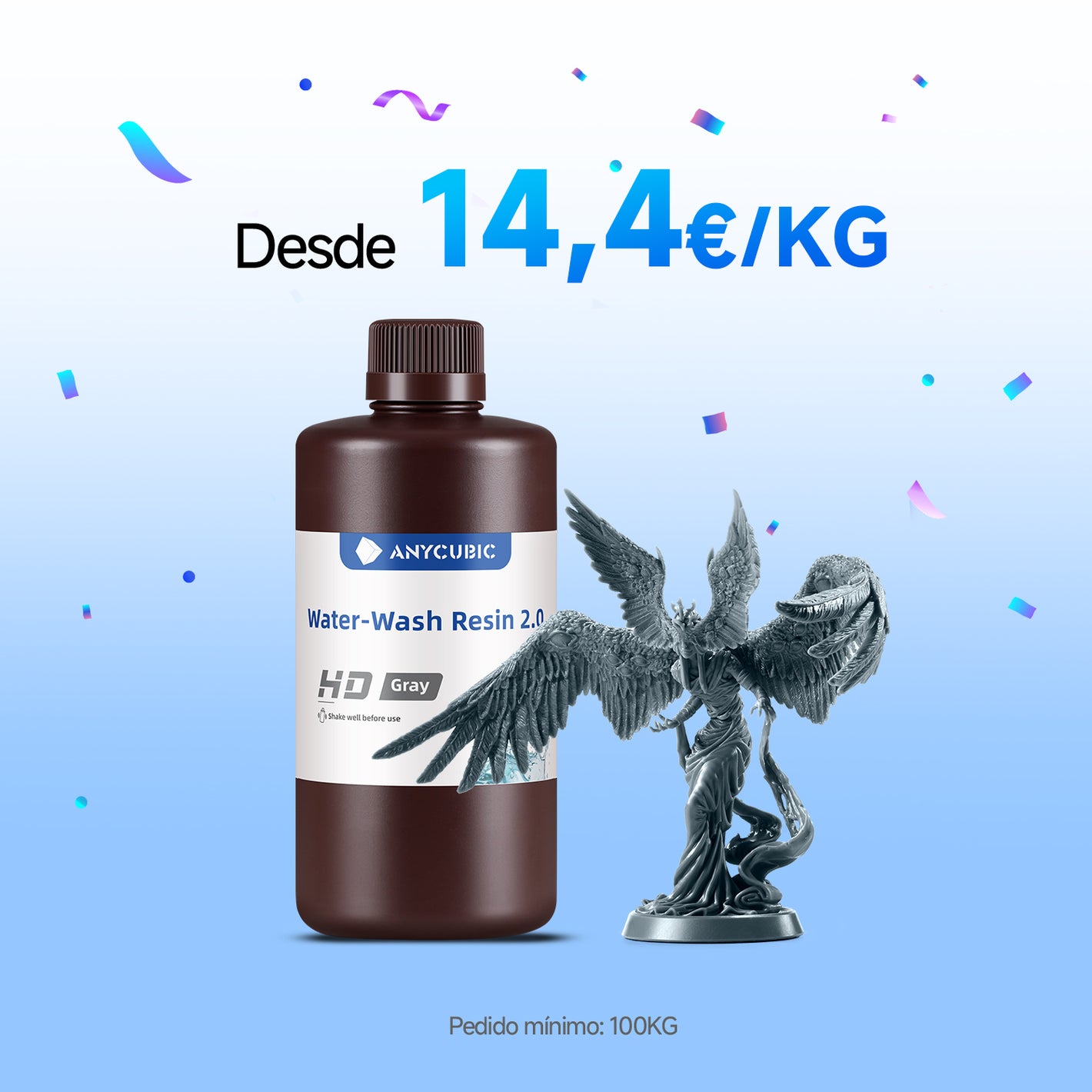 Resina Lavable 2.0 10-100KG