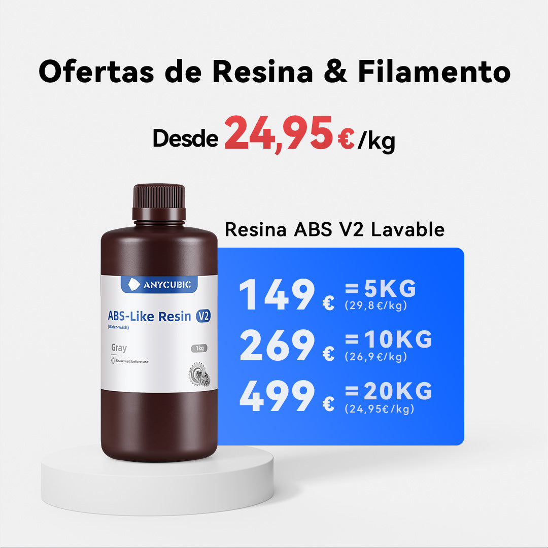 Ofertas de Anycubic Resina ABS V2 Lavable 5-20KG