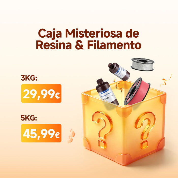 Caja misteriosa de Filamento & Resina