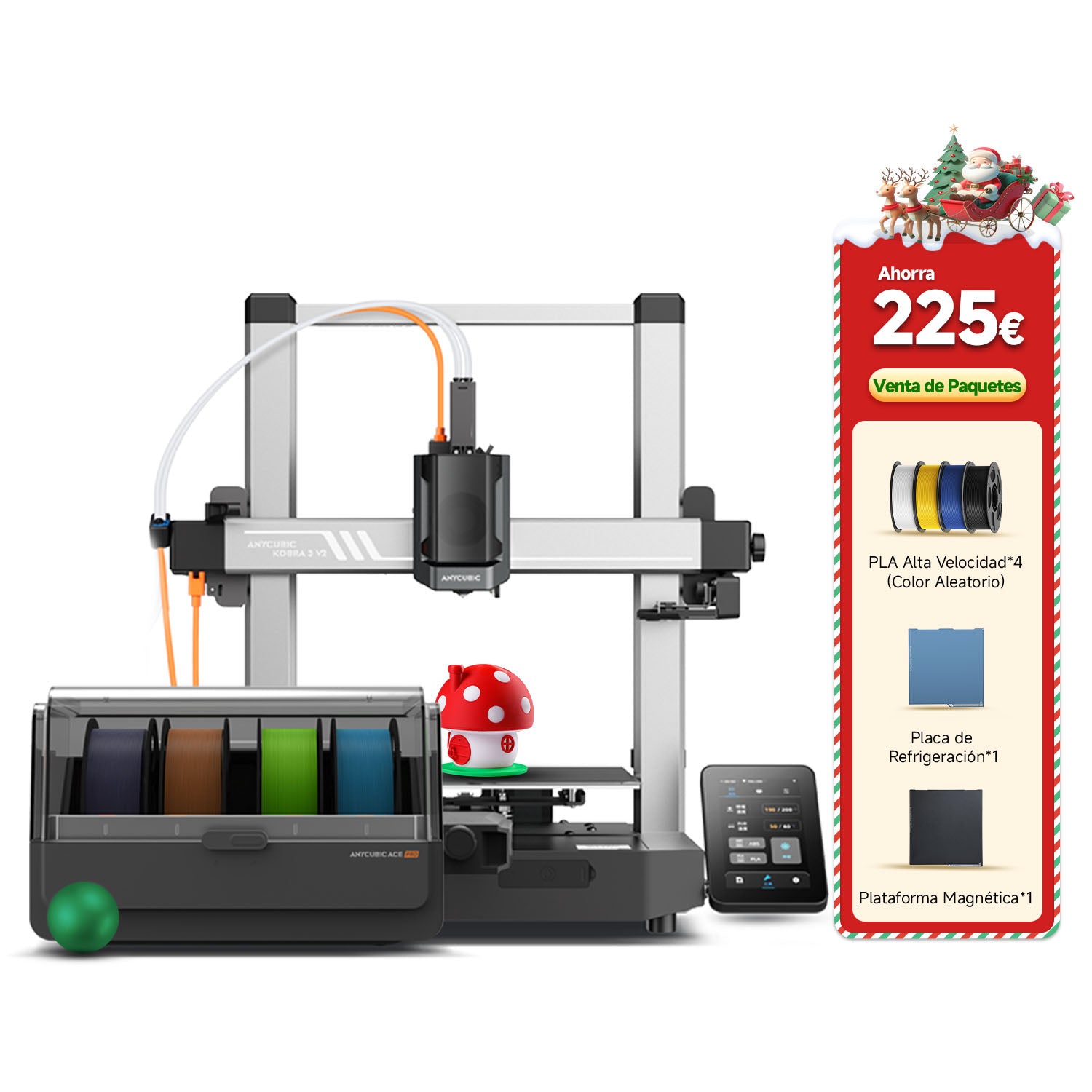 Kobra 3 V2 Combo - Paquete de 4 Colores