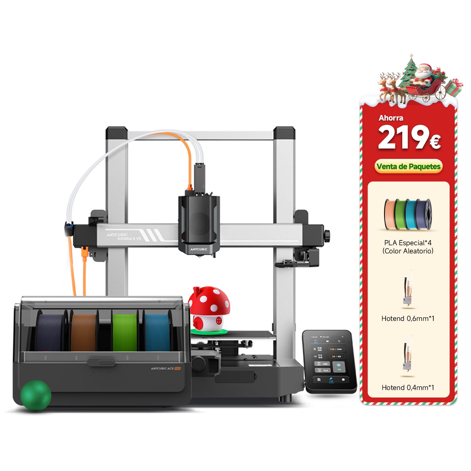 Kobra 3 V2 Combo - Paquete de 4 Colores