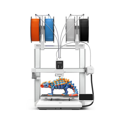Impresora 3D Anycubic Kobra X con 4 colores integrados: primera capa perfecta, impresión silenciosa, estable y fácil de usar para principiantes