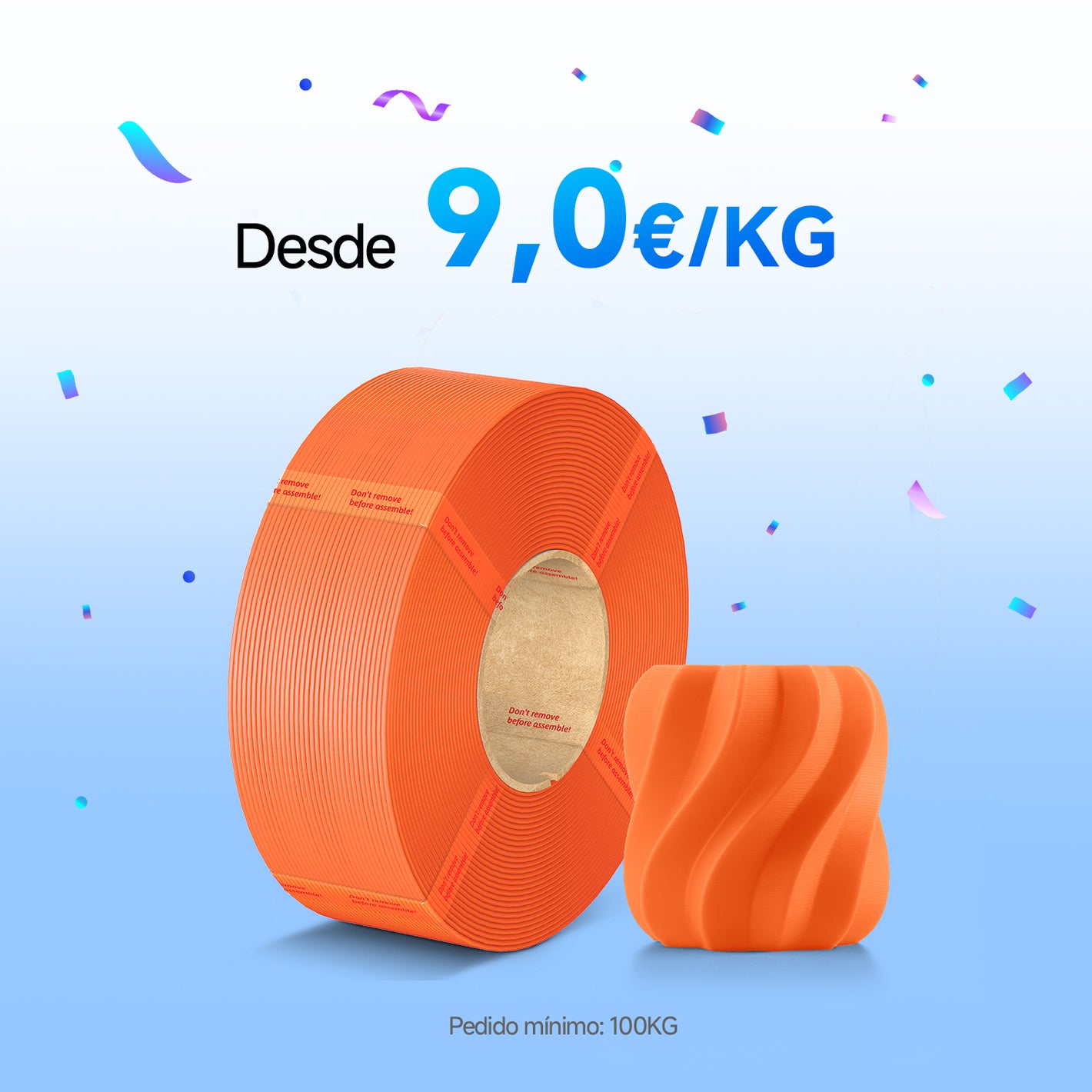 PLA Básico Recambiable 10-100KG