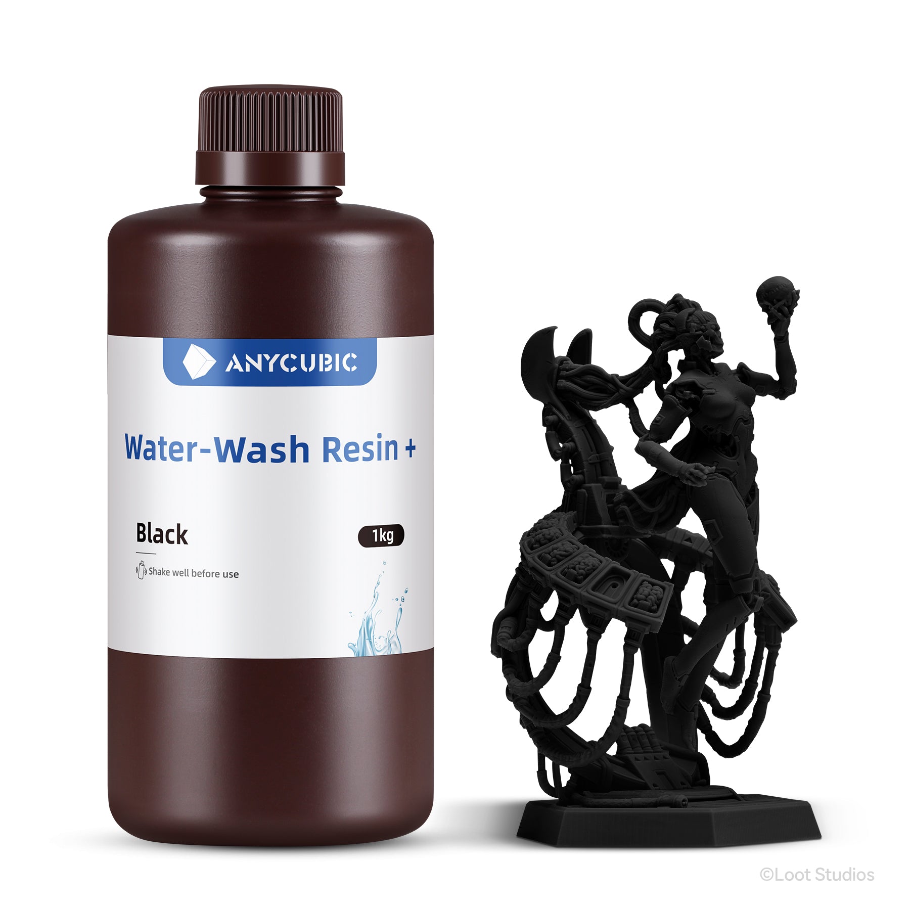  ANYCUBIC Resina lavable al agua, resina de impresora 3D con  baja viscosidad e impresión rápida, resina 3D de curado UV de alta  precisión de 405 nm, resina de fotopolímero para impresión