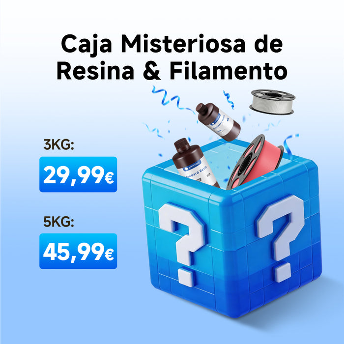 Caja misteriosa de Filamento & Resina