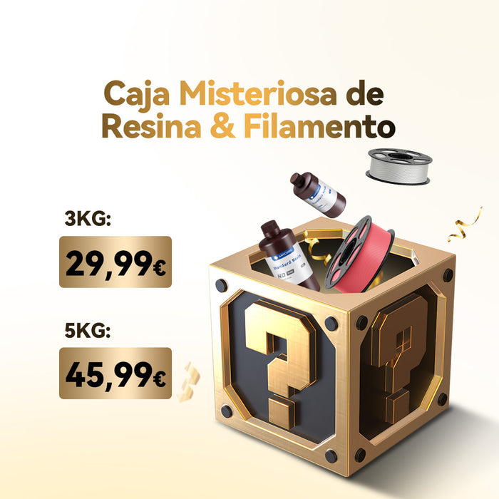 Caja misteriosa de Filamento & Resina